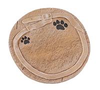 Yctze Pet Memorial Stone con Estampado de Pata - Marcador de Tumba de Resina de Bricolaje para Perros y Gatos, Piedra de Mascotas a Prueba de Clima para Jardín o Césped (#2)