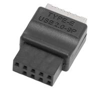 Yctze PH721 Macho de 9 Pines a Hembra Tipo - Convertidor USB 2.0 Compacto con Instalación de Construcción de PVC - Velocidades de Transferencia de Datos de 480 Mbps, Compatible con Cajas de PC sin