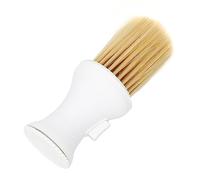 Yctze Plumero Profesional de Pelo Suave con Almacenamiento de Polvo para Peluquería y Estilismo, Equipos de Salón y Spa - Cepillo de Limpieza de Polvo Ideal para Barberos (WHITE)
