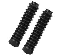 Yctze Polainas Universales de Goma para Horquilla Delantera de Motocicleta, Botas Protectoras de Amortiguador Flexibles y Duraderas Negras para Motocicletas, 8,46x1,18x1,77 Pulgadas, Paquete de 2