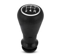 Yctze Pomo de Palanca de Cambios de 5 Velocidades Pomo de Palanca de Cambios de Manual con Señal de Marcha Atrás Plástico de Piel Sintética Negro para 106 107 205 206 207 405 C1