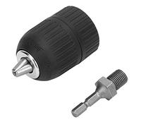 Yctze Portabrocas sin Llave de 2,0-13 Mm, Carcasa de Plástico, 1/2-20UNF con Biela Hexagonal de 1/4, Adaptador de Portabrocas de 10 Mm a 13 Mm para Destornillador de Impacto