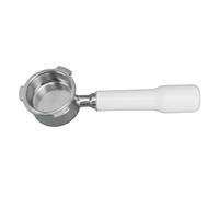 Yctze Portafiltro sin Fondo de 51 Mm Se Adapta a Máquinas DEDICA EC680 EC685 EUPA Filtro Portafiltro con Monocapa sin Fondo Se Adapta a DEDICA ARTE para EC0680 EC0685 3 Orejas (WHITE)