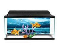 Yctze Póster de Fondo de Acuario, Adhesivo de PVC, Patrón de Vela de Barco de Mar, Pegatina de Decoración de Peces, Ruinas de Ciudad Submarina, Herramientas de Fondo y Mejoras para el Hogar (61*41CM)