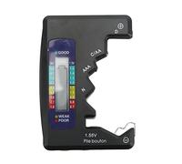 Yctze Probador de Capacidad de Batería Digital con Pantalla LCD para Pilas de BotóN D C AA AAA N 1.5V (negro) pilas de litio aa
