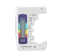 Yctze Probador de Capacidad de Batería Digital con Pantalla LCD para Pilas de BotóN D C AA AAA N 1.5V (Plata)