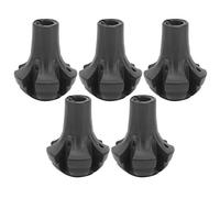 Yctze Puntas para Bastones De Marchaica Attrac 5 Uds Alpenstocks Accesorio Cubierta De Pie Redonda Stick Tipion Setking Pole Case Goma Baston Andar Negro