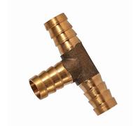 Yctze Racor T de Latón, Conector de Manguera de 3 Vías para Aire, Agua,