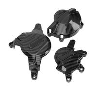 Yctze Reemplazo de la Cubierta del Motor de la Motocicleta para CBR600RR F5 2007 a 2023 Juego de Protectores del Motor de Montaje con Perno Compuesto de Nailon (Patrón de Fibra de Carbono Hydro