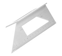 Yctze Regla de ángulo 3D con Escalas Precisas para Carpintería, Herramienta de Medición de Aleación de Aluminio, Funcionalidad de 0-150 Mm, para Artesanos y Proyectos de Bricolaje (SILVER)