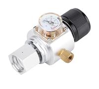 Yctze Regulador de Gas Mini CO2 para Agua de Soda - Adaptador de Válvula Reductora de Presión para el Homebrejo - Regulador de CO2 Compacto y Portátil con Dial de Presión Ajustable