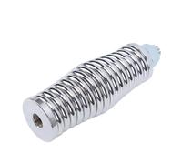 Yctze Resorte de Antena CB, Acero Inoxidable con Acabado Cromado, Rosca 3/8 24 para Antenas de Vehículos Todoterreno ATV UTV de hasta 5 Pies