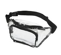 Yctze Riñonera Transparente Aprobada por Estadio - Riñonera Transparente PVC Agua Multiusos Viaje - Mujer - Ropa, Zapatos y Joyería/Equipaje y Viajes (Black)