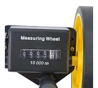 Yctze Rueda de Medición del Medidor, Aleación de Aluminio, Herramienta de Compensación de Rueda de Medición de Plástico TPR con Dial Mecánico que Cuenta hacia Adelante y Resta hacia Atrás para