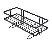 Yctze Salvando el Espacio sobre el Estante de Almacenamiento del Inodoro, el Baño Resistente con Ganchos, Fácil de Instalar, Diseño de Hierro. (Black)