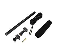 Yctze Shotgun Mic Micrófono, Micrófono de entrevista Profesional Condensador unidireccional para cámara DSLR Videocámara DV (Negro)