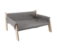 Yctze Sofá Elevado Elegante sofá Cama de Madera con un Diseño de Hamaca, Soporte Estable, Gran Capacidad de Carga, Muebles Multifuncionales para Rascar y Relajar a su Amigo Felino en (Gray)