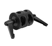 Yctze Soporte para Reflector de Luz para Fotografía, Adaptador de Montaje para Placa Giratoria de Doble Rueda con Cabezales de Agarre para Soporte de Luz, Uso Multiusos