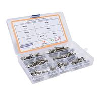 Yctze Surtido de Bridas Hexagonales M5 de 70 piezas: Tornillos de Cabeza Hueca de Acero Inoxidable de Calidad para Uso Doméstico, Industrial y Exterior