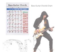 Yctze Tabla de Acordes de Guitarra Esenciales para Principiantes de 4 Cuerdas - Herramienta de Práctica de Dedos Perfectamente Diseñada para Aprender y Dominar Acordes de Guitarra - Uso Duradero -