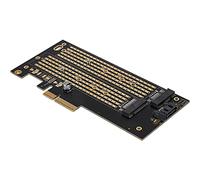 Yctze Tarjeta de Expansión de Disco Dual PCIE a M.2 y NVME para 2230 2242 2260 2280 22110 M.2 SSD