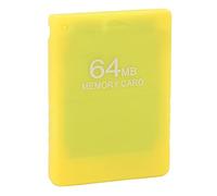 Yctze Tarjeta de Memoria para Juegos de Alta Velocidad de 64 MB para - Tarjeta de Datos Compatible con Plug & Play FMCB1.966 para Guardar Juegos sin Esfuerzo (YELLOW)