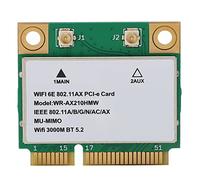 Yctze Tarjeta de Red Inalámbrica WiFi 6e de 5374M para Usuarios Portátiles Que Actualizan WiFi Triple Banda 2.4g/574mbps 5g/2400mbps 6g/2400mbps Tecnologí Mu Mimo Bt5.3 Interfaz