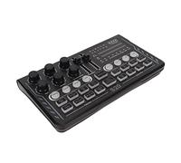 Yctze Tarjeta de Sonido BT5.0 con Modos y Luces Coloridas Dinámicas para Transmisión y Grabación en, Ideal para Aplicaciones de Sonido, (BLACK)