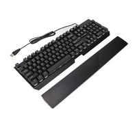 Yctze Teclado de Juegos con Cable RGB con 104 Teclas, Toque Cómodo y Personajes Claros para Uso de la Oficina y los Juegos (GK60 chavetero Negro)
