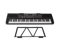 Yctze Teclado de Piano de 61 Teclas con Teclas Luminosas para Principiantes - Teclado Piano Reducción de Ruido de 61 Sonido Claro Profesional para Principiantes - Electrónico Portátil con
