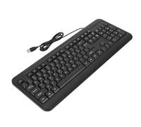 Yctze Teclado Ergonómico con Cable USB, 104 Teclas, Tamaño Completo, Silencioso, para OS X y 10/8/7, con Comodidad Plug and Play