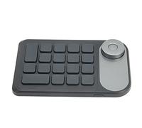 Yctze Teclado Ergonómico Teclado con 18 Teclas Personalizables, Conectividad de 2.4GHz y Batería de 1200 MAh para Dibujar Tabletas