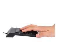 Yctze Teclado Numérico Digital USB Compacto de 18 Teclas Teclado Táctil de Contabilidad Financiera para Computadora Portátil (Black)
