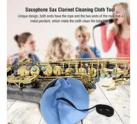 Yctze Tela para Saxofón LADE Tela para Saxofón Clarinete Tubo para Herramientas en el Interior para en el Interior Accesorios para Instrumentos de Viento y Madera (BLUE)