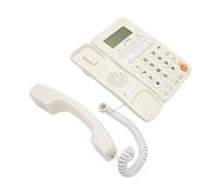 Yctze Teléfono Fijo con Cable con Botones Grandes: Teléfono con Cable de bajo Consumo para Usuarios Domésticos, de Oficina y de Edad Avanzada, Blanco (White)