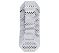 Yctze Tubo Ahumador de Acero Inoxidable 304, Generador de Barbacoa Estable Hexagonal Portátil para Ahumar Alimentos a la Parrilla en Frío y Caliente, 12 Pulgadas (Longitud 15,4 CM * Altura 5 CM