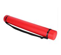 Yctze Tubo de Almacenamiento de Dibujo, Estuche de Dibujo Telescópico Ajustable con Cubierta Redonda, Ideal para Carteles, Mapas, Documentos y Obras de Arte (Rojo)