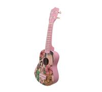 Yctze Ukulele de 21 Pulgadas con Bolso, Cuerdas de Nylon Guitarra de 4 Cuerdas para Principiantes, Niños y adultos: Patrones únicos, Diseño Liviano (chica hawaiana)