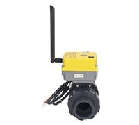 Yctze Válvula de Bola Eléctrica Inteligente WiFi - PVC IP67, Válvula de Agua de Control Remoto, 110-230V, 15W, 50n.M, Aplicación Compatible para Gestión Eficiente del Agua (DN50)