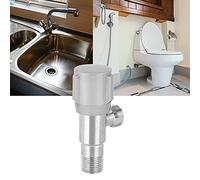 Yctze Válvula de Cierre de Válvula Angular de Acero Inoxidable con Rosca G1/2 Pulgadas para Grifo, Inodoro y Calentador, y Diseño Elegante