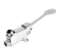 Yctze Válvula de Pedal de Rosca G1/2, Válvula de Montaje en Piso de Latón para Control de Agua del Grifo, de Superficie Cromada Adecuada para Cocina, Baño, Hospital y Laboratorio