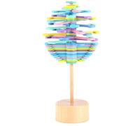Yctze Varita de Juguete de Madera para Aliviar el Estrés, Juguete en Espiral de Descompresión, Colorido, Seguro y No Divertido, de Decoración de Escritorio para Niños con 21,5 Cm de Longitud, Ideal