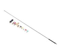 Yctze Varita de Limpiador de Radiador de 38 Pulgadas 4500PSI Varga de Limpieza de Radiador de Acero Inoxidable con 5 Boquillas de Pistola de Aire de Agua Dual para Camiones