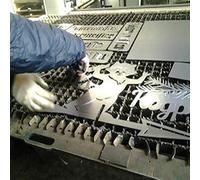 Yctze Veleta de Acero Inoxidable para Decoración de Jardín y Hogar - Diseño de Gallo, 50 * 35cm, Regalo (Hombre y Perro #49)