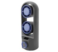 Yctze Ventilador de Torre de Escritorio, Velocidad Profesional de Velocidad Sin Paso Ajustable Ajustable Turbina USB Recargable Ventilador de Escritorio Portátil de bajo Ruido Portátil (gris oscuro)