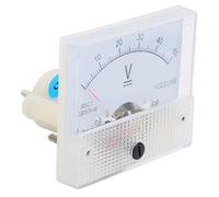 Yctze Voltímetro 85C1 0~50V - Medidor de Panel Alto Medición de Voltaje Eléctrico, Instalación Integrada, Construcción de ABS, Estabilizadores de Voltaje Ideales y Gabinetes de Distribución de Energía