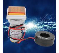 Yctze Voltímetro Amperímetro CA 60-500V Pantalla (YELLOW) | Uso trifásico, pantalla LED grande de 3 dígitos, rango de corriente 0-100 A, frecuencia 20-75 Hz, diseño compacto