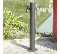YCVAWEOD 304 Columna de Agua de jardín Vertical de Acero Inoxidable con Piso de Agua de Montura de Piso Freeze Resistente al Aire Libre Fuente de hidrante LWX