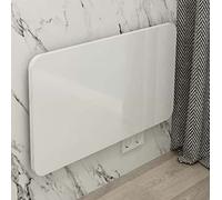 YCVAWEOD Banco de Trabajo Plegable montado en la Pared Flotante con Mesa de Hojas Plegable y Soportes de Metal para Guardar Espacio y Estante de lavandería para Espacios pequeños 80x20 cm LWX