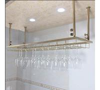 YCVAWEOD Barra de vinos Partita de Vino Marco de Copa de Vino Colgando Copas Retro Marco de Vaso Tinto Culchas al revés almacenamiento/D/100 x 30 cm LWX